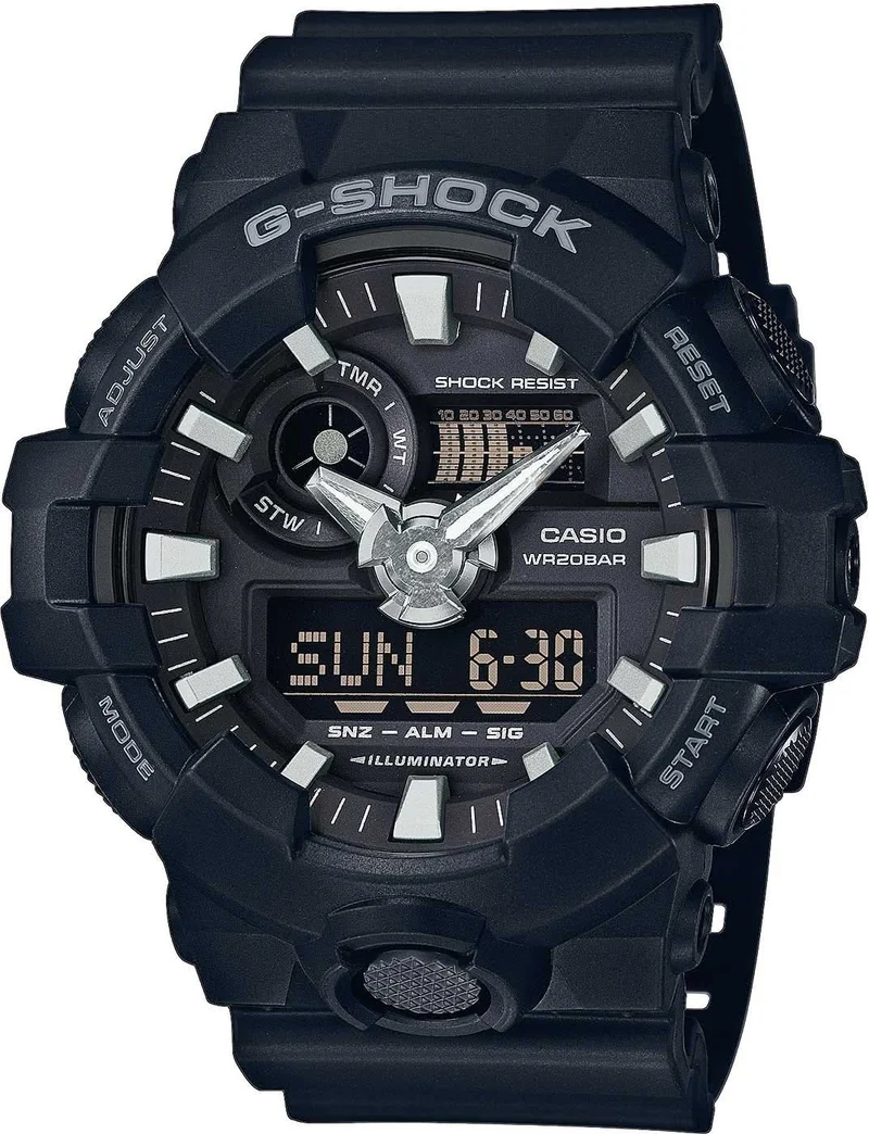 Casio G-SHOCK GA-700-1BER Herrenuhr • Extreme Stoßfestigkeit • Weltzeitfunktion