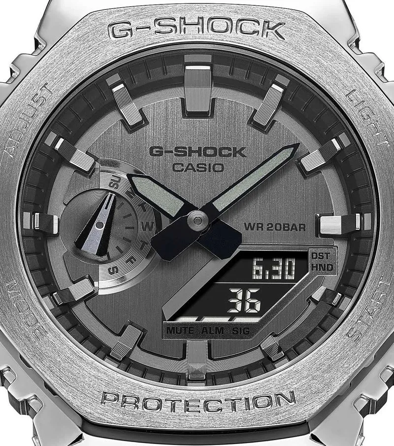 Casio G-Shock GM-2100-1AER Herrenuhr • Extreme Stoßfestigkeit • Ikonisches Metall-Design