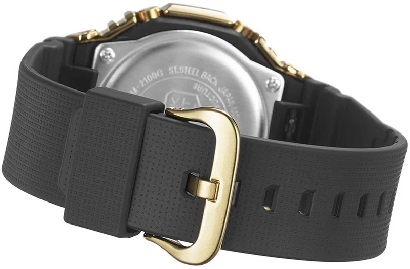 Casio G-Shock GM-2100G-1A9ER Herrenuhr • Extreme Stoßfestigkeit • Ikonisches Design mit Gold-Lünette
