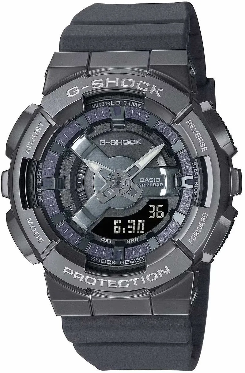 Casio G-Shock GM-S110B-8AER Uhr • Extreme Stoßfestigkeit • Kompaktes Metalldesign