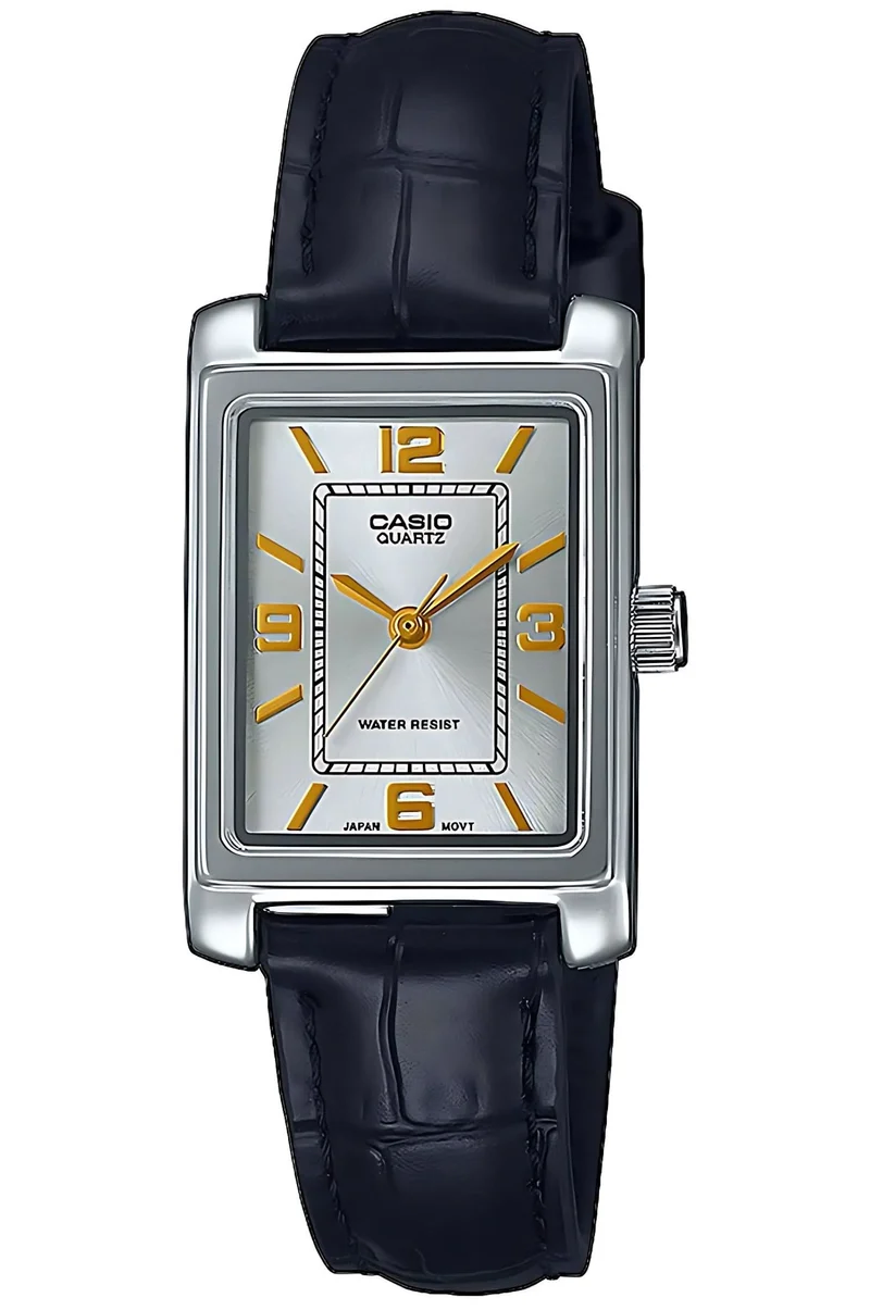 Casio Collection LTP-1234PL-7A2EF Damenuhr • Klassisches Design • Elegantes Lederarmband