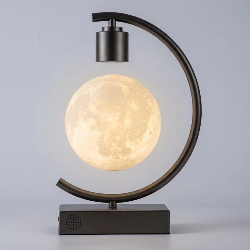 Zwevende Maanlamp Magnetisch Leviterend LED Dimbaar Ø14cm Woonkamer Slaapkamer Bureaulamp Nachtlamp Cadeau Sfeerverlichting | Sansoti