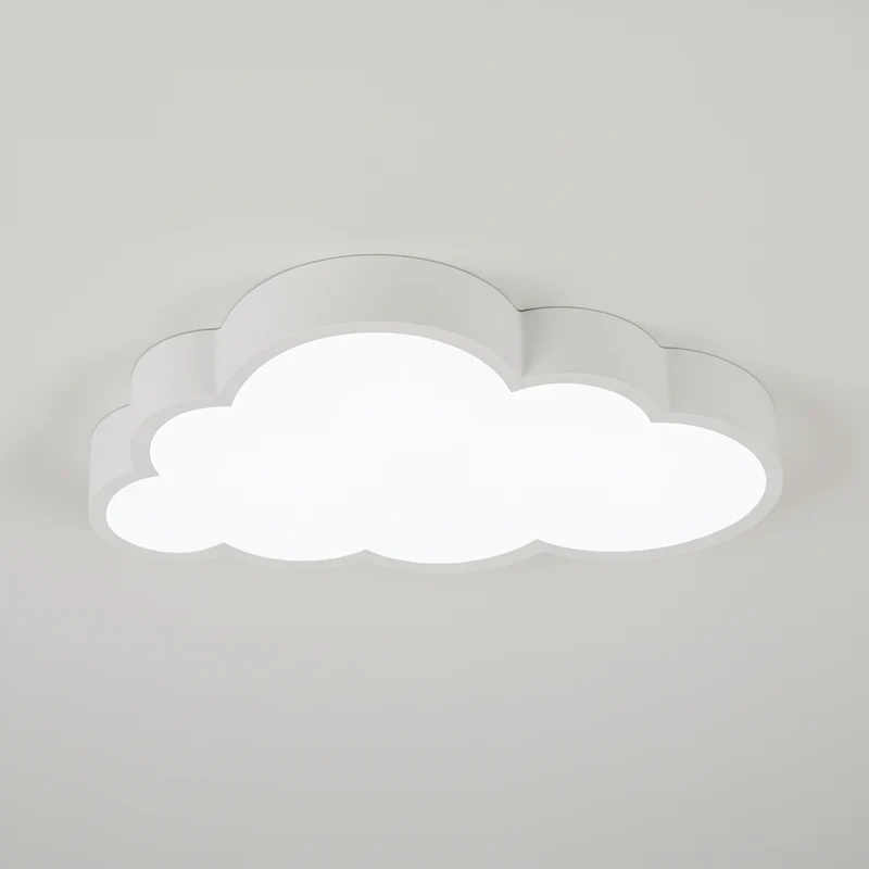 Plafondlamp Wolk Kinderkamer LED 3000K Acryl 40cm Warm Wit Babykamer Plafonnière Wolkvorm Sfeerlamp Kinderlamp | Sansoti