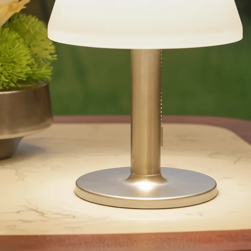 Solarlamp Buiten Tafellamp LED Draadloos Weerbestendig Tuin Terras Balkon Sfeerverlichting Zonne-energie Tuinlamp | Sansoti