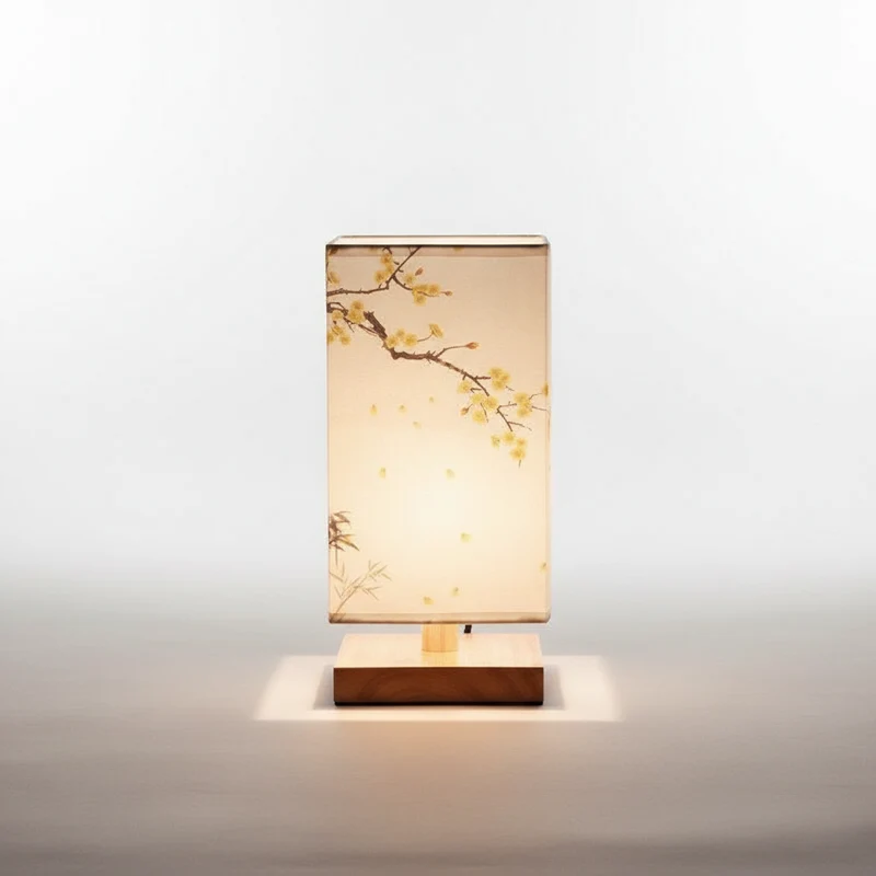 Tafellamp Bamboe Hout Naturel Japandi Minimalistische Slaapkamer Woonkamer Bureaulamp Scandinavisch Sfeerverlichting Nachtkastlamp | Sansoti