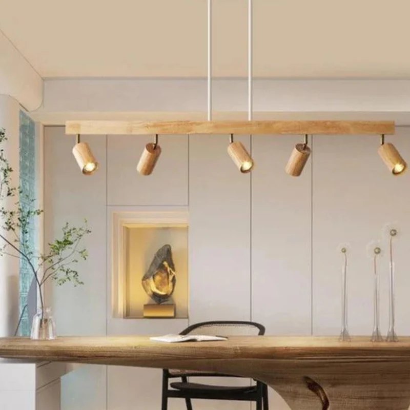 Plafondspot Hout Eiken GU10 LED Verstelbaar Woonkamer Slaapkamer Opbouwspot Naturel Houten Spot Eetkamer Japandi | Sansoti