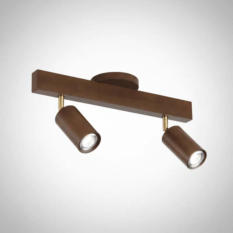 Plafondspot Hout Eiken GU10 LED Verstelbaar Woonkamer Slaapkamer Opbouwspot Naturel Houten Spot Eetkamer Japandi | Sansoti