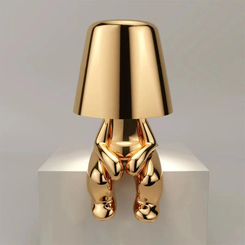 Figuurlamp LED Touch Dimbaar USB Oplaadbaar Goud Zilver Sfeerverlichting Woonkamer Slaapkamer Bureau Decoratielamp Cadeau | Sansoti