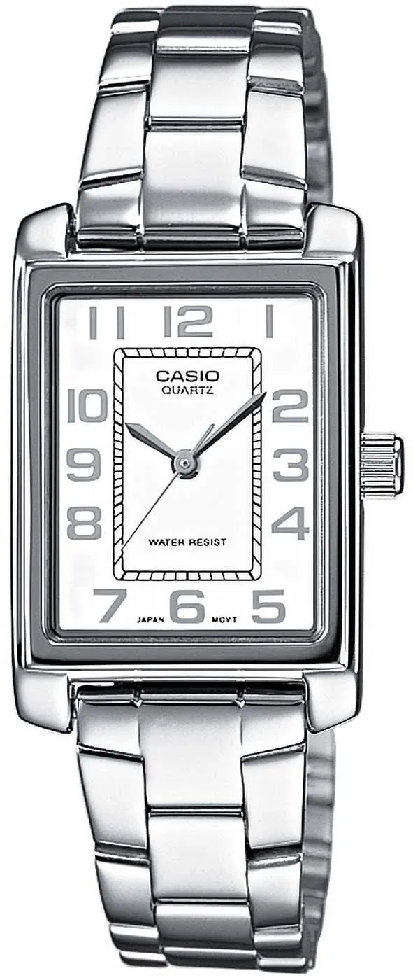 Casio Timeless LTP-1234PD-7BEG Damenuhr • Klassisches Design • Edelstahl