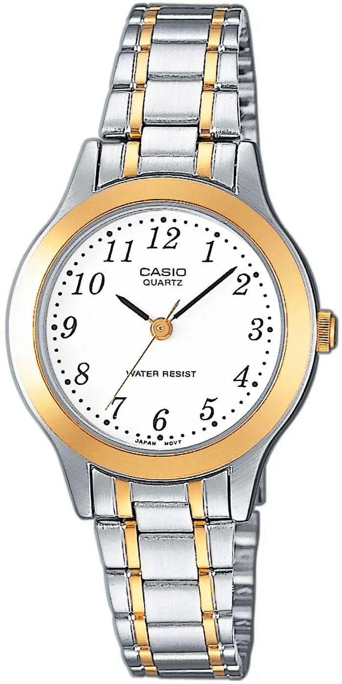 Casio Timeless Collection LTP-1263PG-7BEG Damenuhr • Elegantes Bicolor-Design • Klassische Zeitlosigkeit
