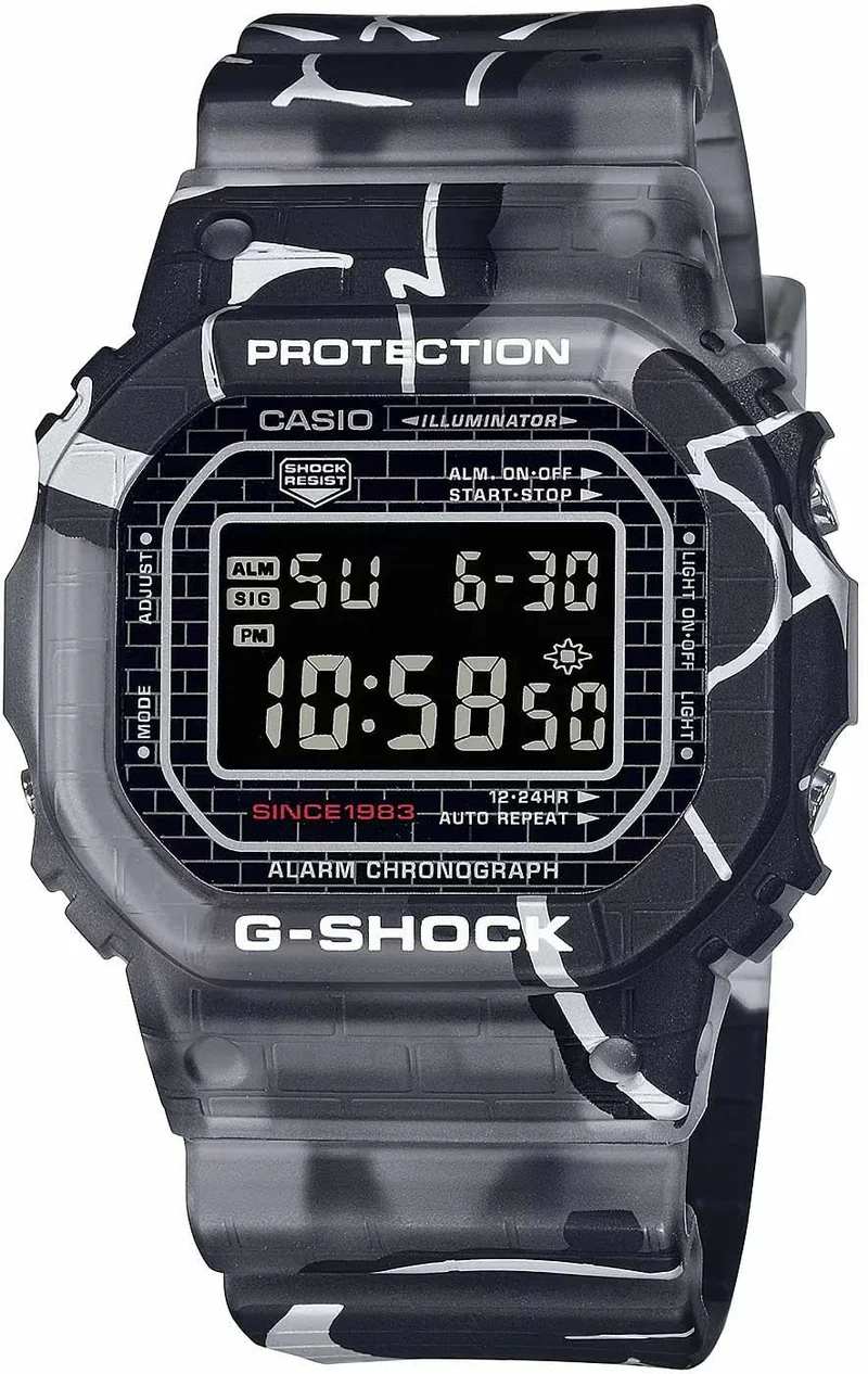 Casio G-Shock DW-5000SS-1ER Herrenuhr • Extreme Stoßfestigkeit • Kultiges Retro-Design