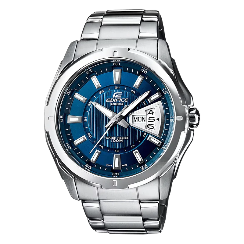 Casio Edifice EF-129D-2AVEF Herrenuhr • Klassisches Design • 10 Bar Wasserdichtigkeit