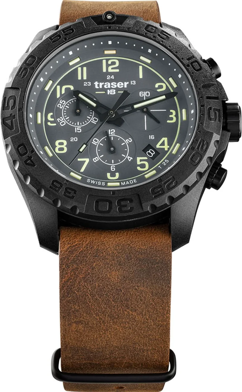 Traser P96 Outdoor Pioneer 109045 Herrenuhr • H3-Tritium • Swiss Made