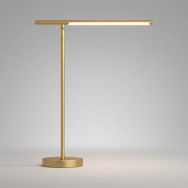 Bureaulamp Verstelbaar LED 3 Lichtkleuren Minimalistisch Metaal Warm Zwart Koper Energie-zuinig Werklamp Kantoor Thuiswerk Moderne Design | Sansoti