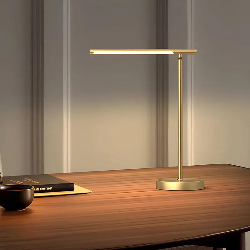 Bureaulamp Verstelbaar LED 3 Lichtkleuren Minimalistisch Metaal Warm Zwart Koper Energie-zuinig Werklamp Kantoor Thuiswerk Moderne Design | Sansoti