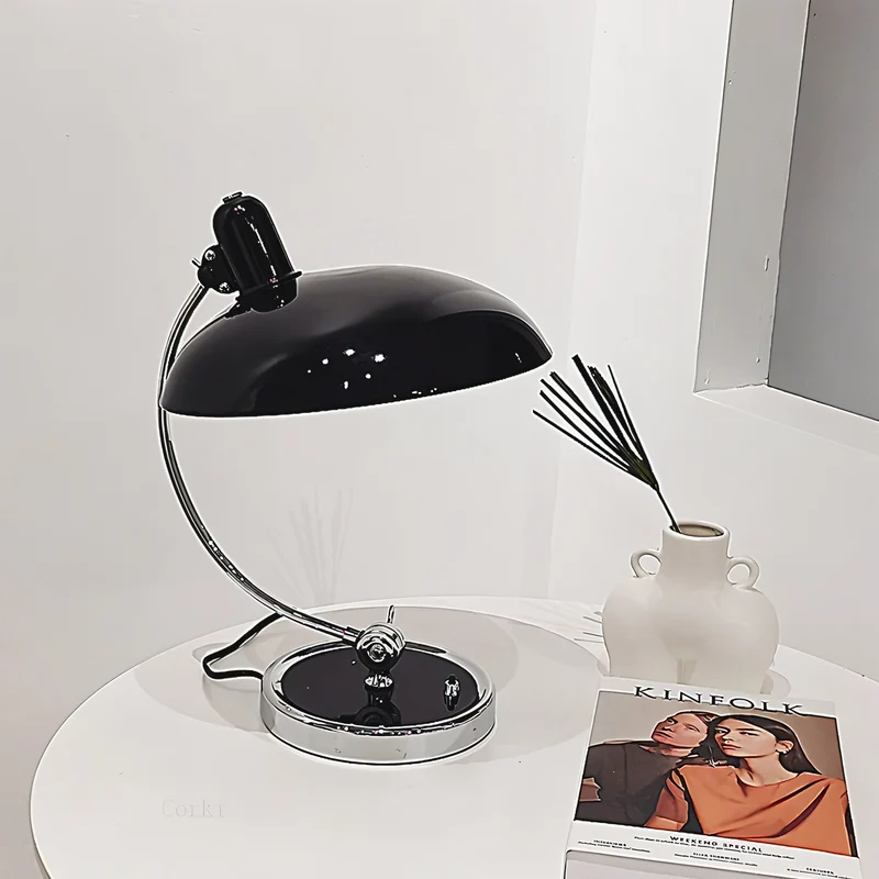 Bureaulamp Verstelbaar Metaal Retro E27 LED Leeslamp Nachtkastje Zwart Groen Rood IJzer Klassiek Vintage Werklamp Instelbare Arm | Sansoti