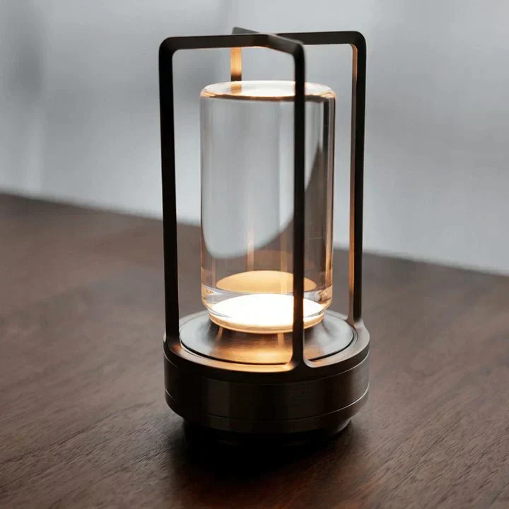 Tafellamp Oplaadbaar LED Dimbaar 3 Standen Glas Metaal Zwart Goud Zilver Slaapkamer Nachtkastje Bureaulamp USB Poort Touch Bediening Sfeerlamp | Sansoti