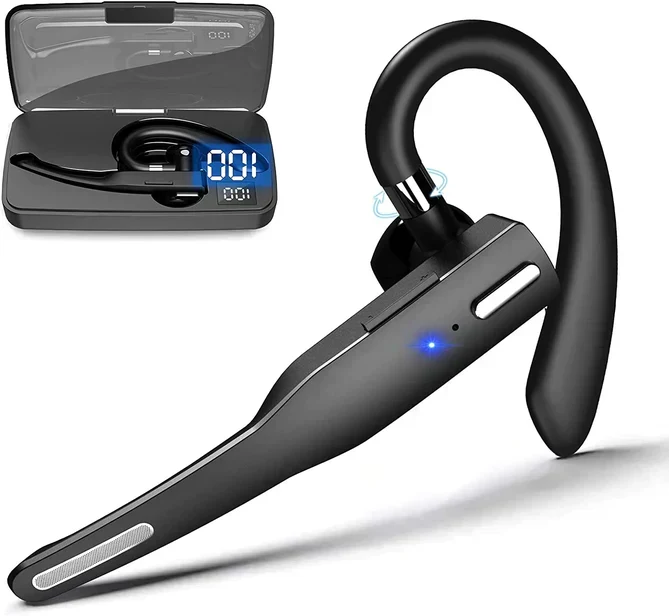 Bluetooth Headset 5.1 Draadloos Noise Cancelling 25 Uur Bellen Handsfree Microfoon | Sansoti