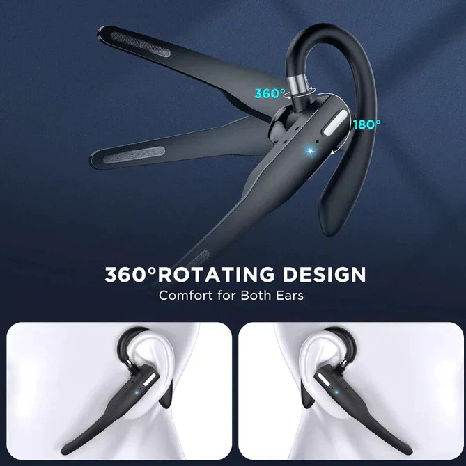Bluetooth Headset 5.1 Draadloos Noise Cancelling 25 Uur Bellen Handsfree Microfoon | Sansoti