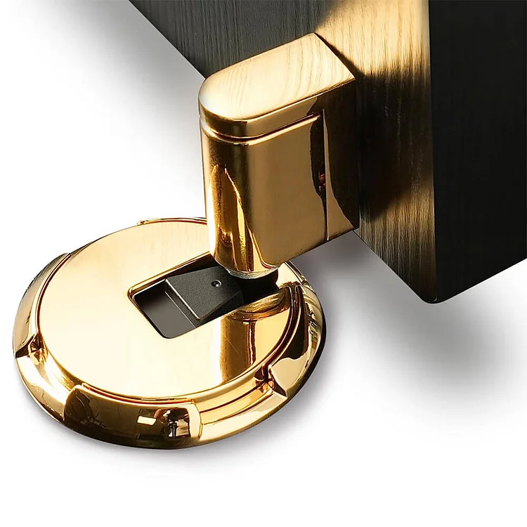Deurstopper Vloer Push Lock Zinklegering Mechanisch RVS Design | Sansoti