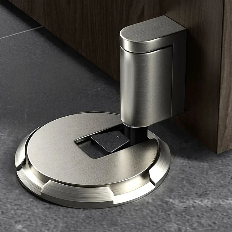Deurstopper Vloer Push Lock Zinklegering Mechanisch RVS Design | Sansoti