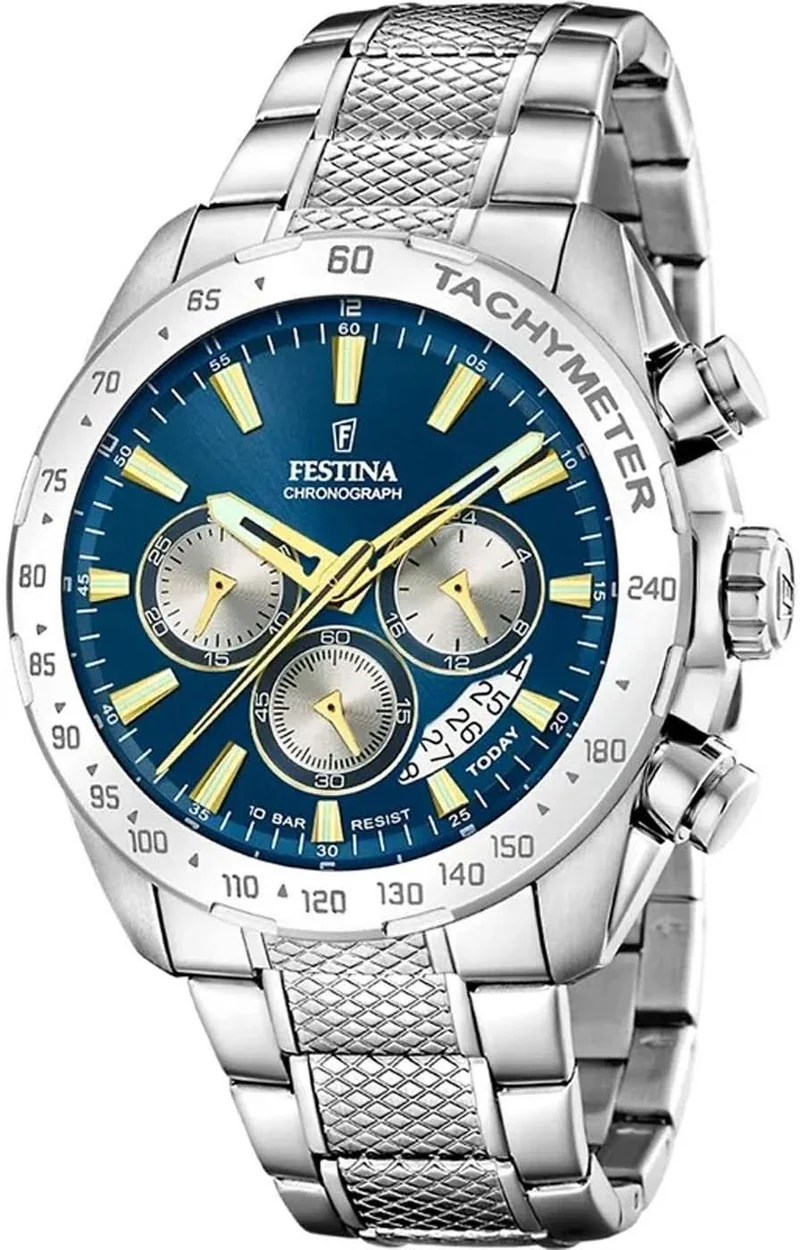 Festina Timeless Chronograph F20668/5 Herrenuhr • Sportliches Chronographen-Design • Zuverlässiges Quarzwerk