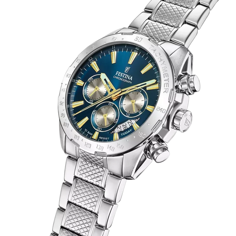 Festina Timeless Chronograph F20668/5 Herrenuhr • Sportliches Chronographen-Design • Zuverlässiges Quarzwerk