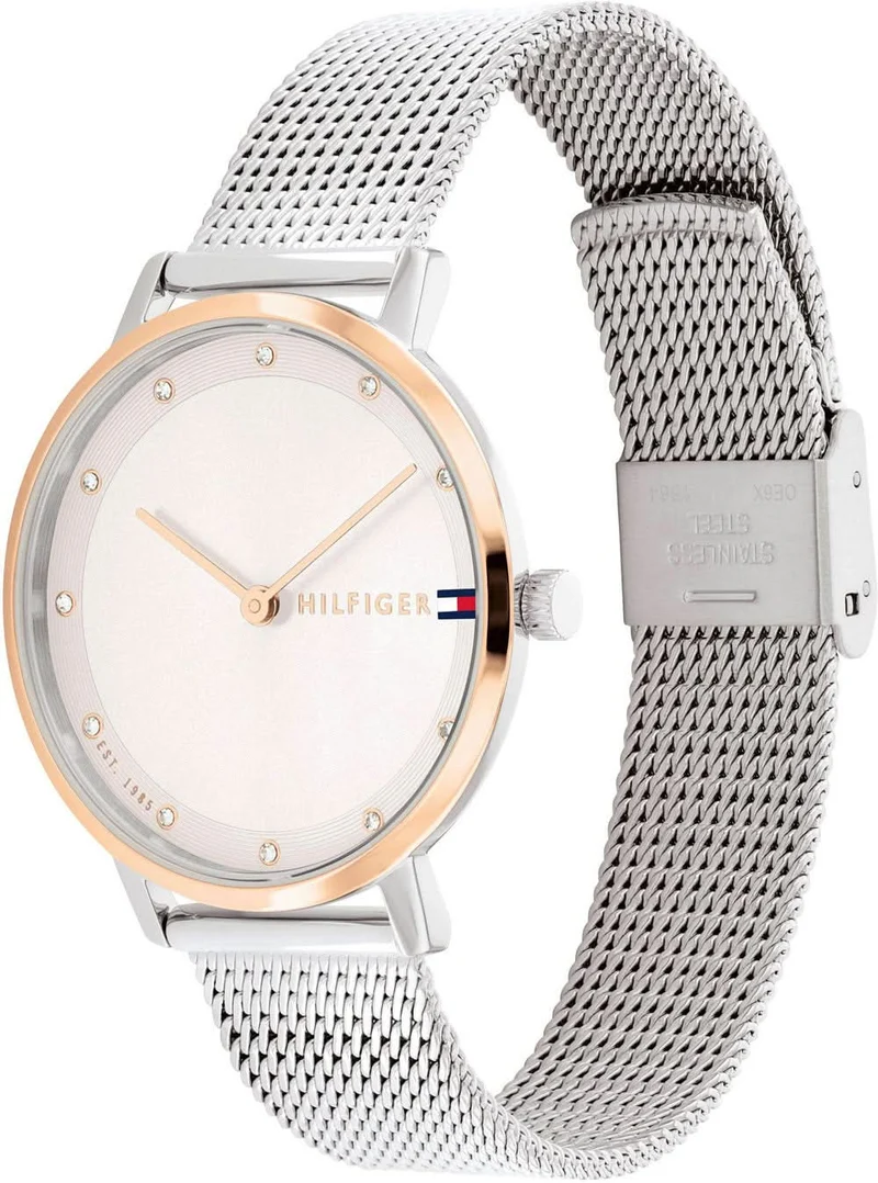 Tommy Hilfiger Pippa 1782666 Damenuhr • Classic American Cool • Elegantes Mesh-Design