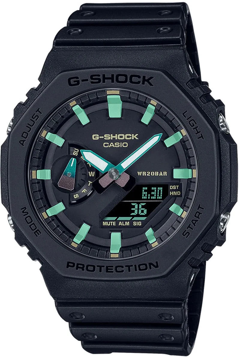 Casio G-Shock GA-2100RC-1AER Herrenuhr • Extreme Stoßfestigkeit • Weltzeitfunktion