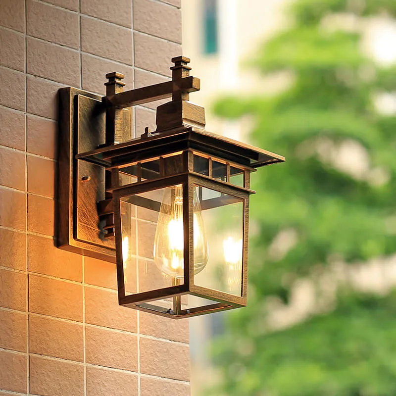 Buitenlamp Wand Aluminium Zwart IP23 E27 Waterdicht Tuin Balkon Modern Wandlamp
