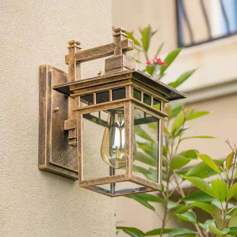 Buitenlamp Wand Aluminium Zwart IP23 E27 Waterdicht Tuin Balkon Modern Wandlamp
