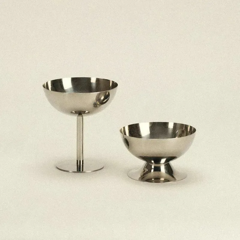 Serveerschaal Roestvrij Staal Klassiek Zilver Hapjesschaal Sieradenschaal Tafel Diner | Sansoti