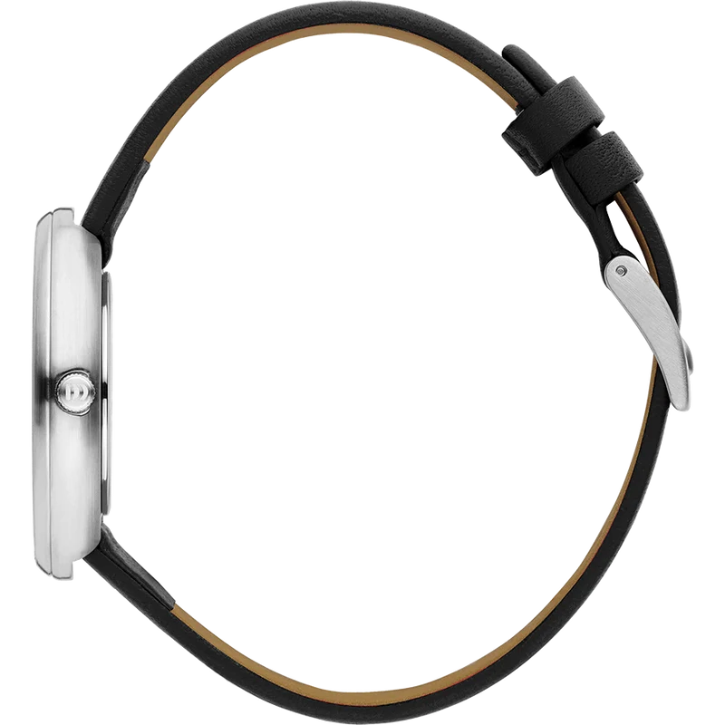 Danish Design Frihed IV13Q1264 Damenuhr Schwarz • Mineralglas • Gestreifter Zifferblatt-Index