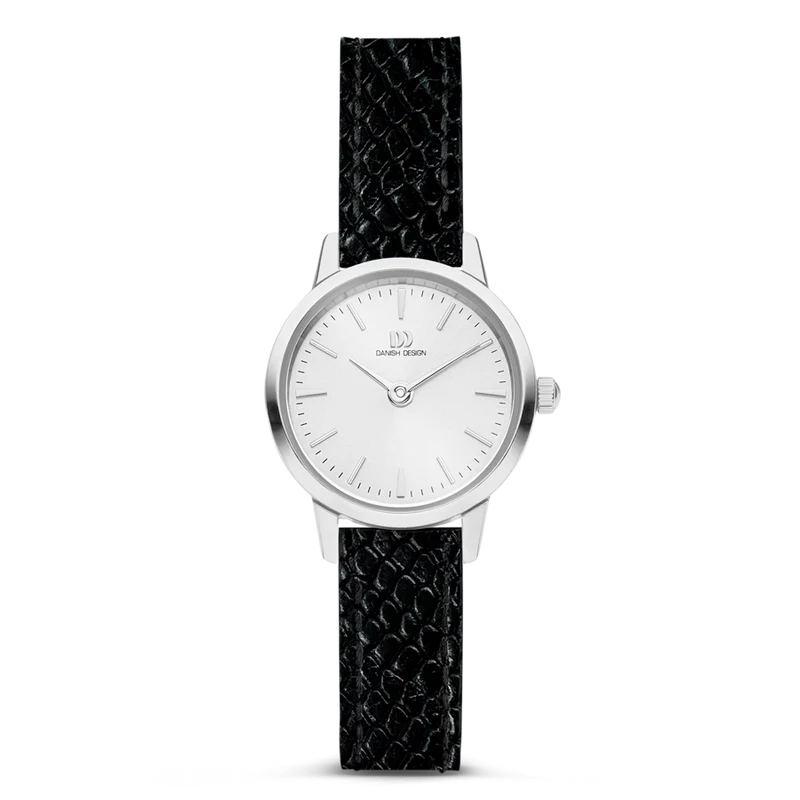 Danish Design Akilia Mini IV12Q1268 Damenuhr Schwarz • Schnellwechselarmband • Klassisches Design