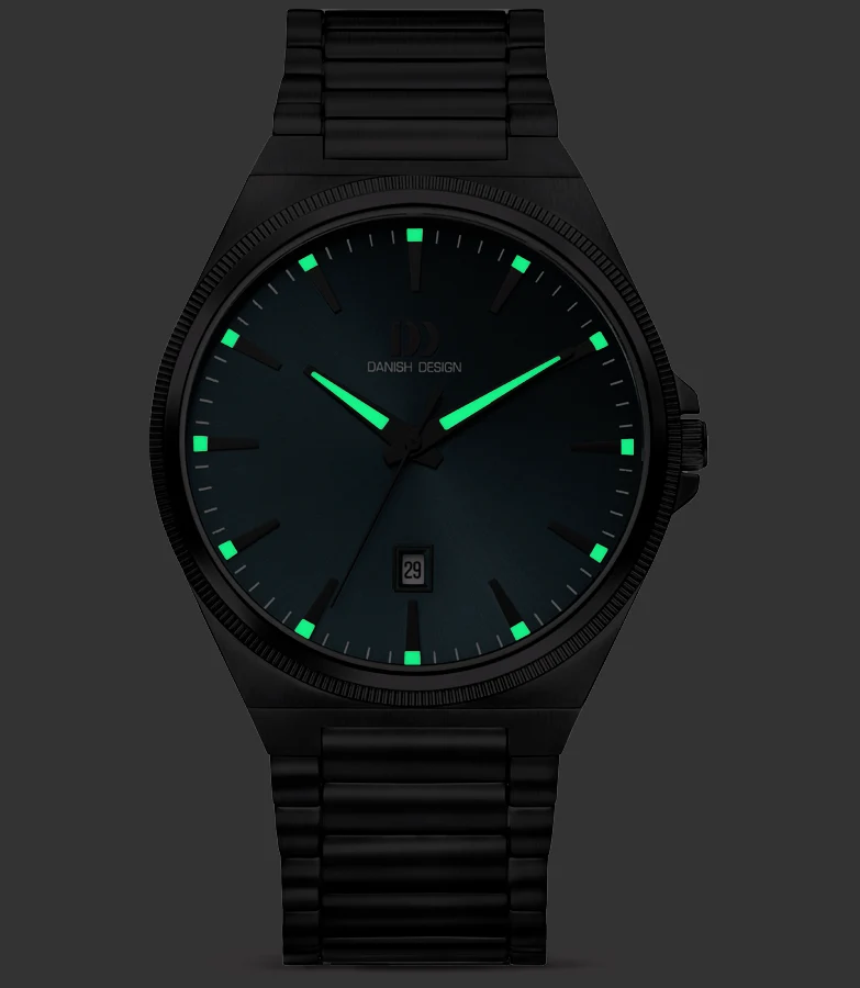 Danish Design DKx Pro IQ98Q1303 Herrenuhr Grau/Blau • Saphirglas • 5 ATM Wasserdicht