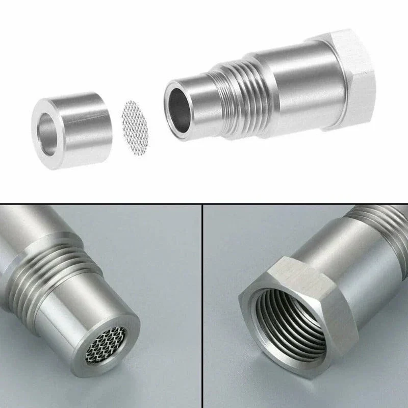 O2 Sensor Adapter M18x1.5 met Ingebouwde Katalysator voor Uitlaatmodificaties Off-Road Voertuigen Universeel | Sansoti