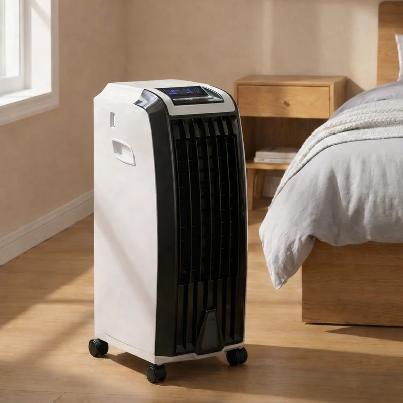Mobiele Aircooler op Wielen 6.5L Waterreservoir met Timer Zwenkmodus Energiezuinig voor Thuis Kantoor | Sansoti