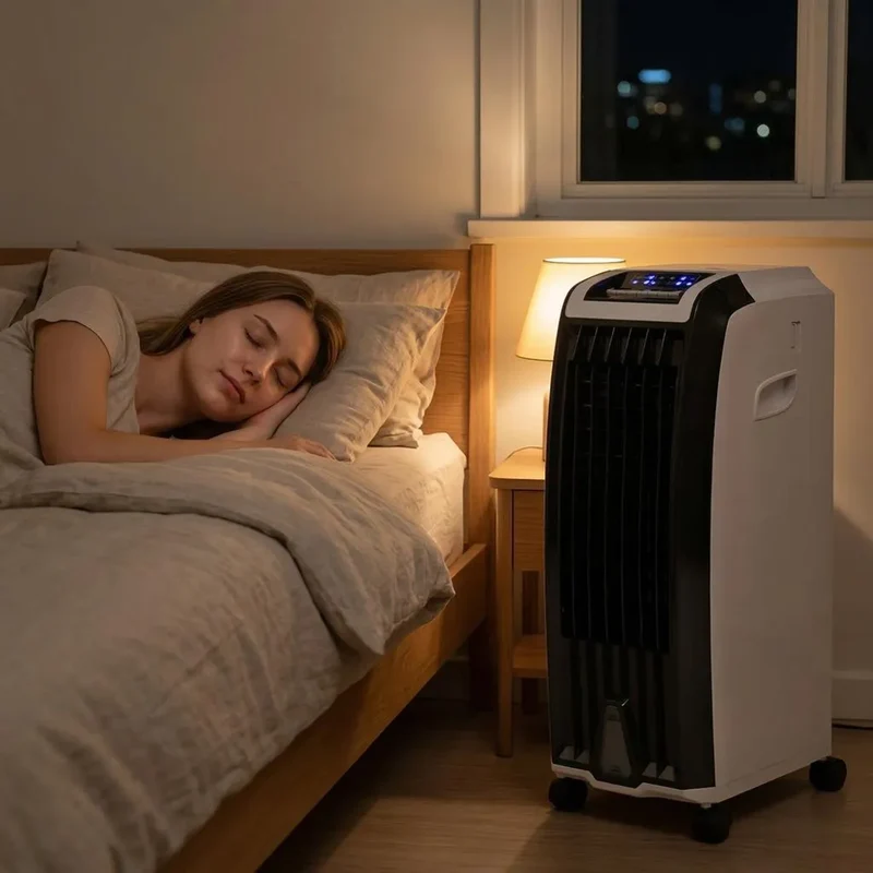 Mobiele Aircooler op Wielen 6.5L Waterreservoir met Timer Zwenkmodus Energiezuinig voor Thuis Kantoor | Sansoti