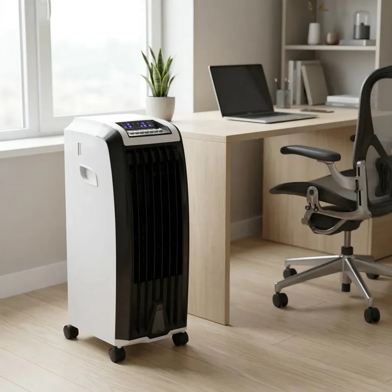 Mobiele Aircooler op Wielen 6.5L Waterreservoir met Timer Zwenkmodus Energiezuinig voor Thuis Kantoor | Sansoti