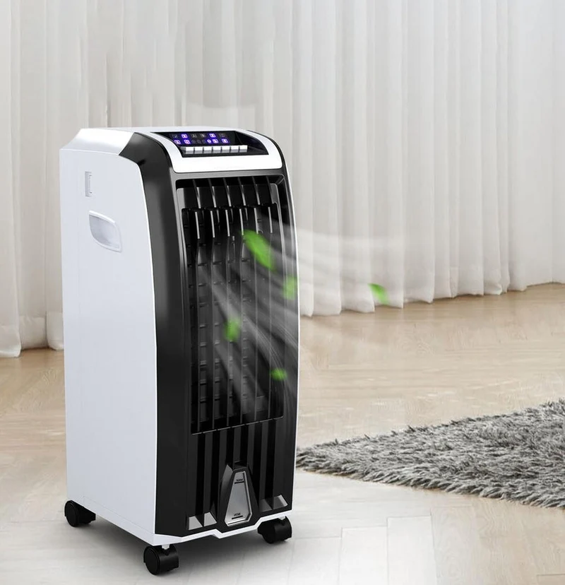 Mobiele Aircooler op Wielen 6.5L Waterreservoir met Timer Zwenkmodus Energiezuinig voor Thuis Kantoor | Sansoti