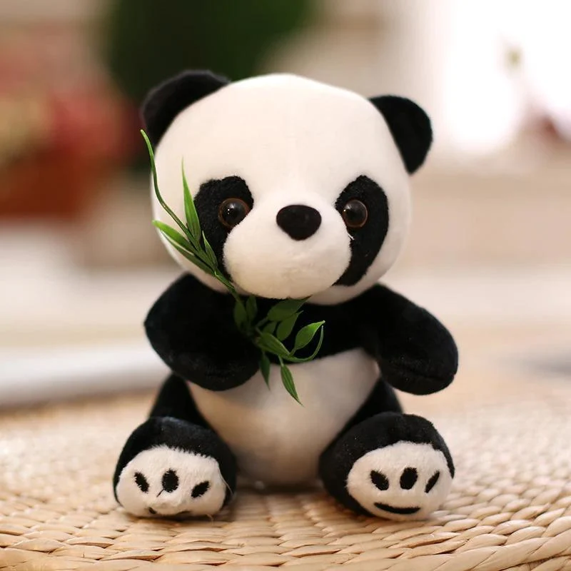 Pluche Panda Knuffel Zacht Gevuld Dier Bamboe Motief Kinderkamer Speelgoed XL Kinderen Cadeau Decoratie | Sansoti