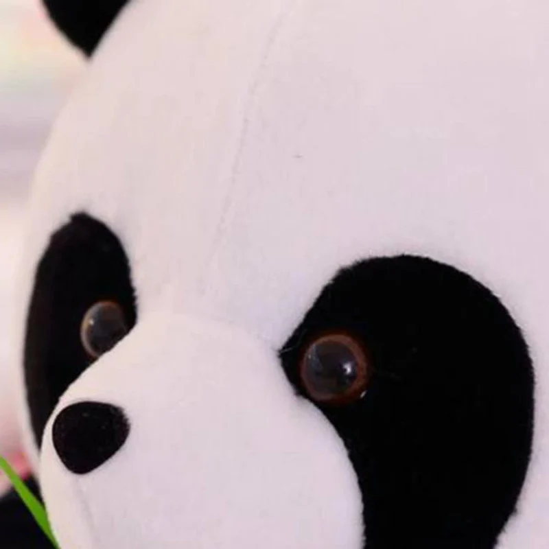 Pluche Panda Knuffel Zacht Gevuld Dier Bamboe Motief Kinderkamer Speelgoed XL Kinderen Cadeau Decoratie | Sansoti