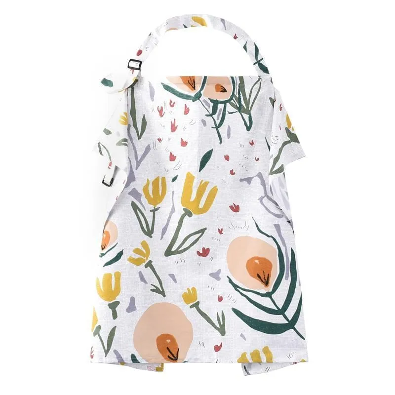 Voedingsdoek Katoen Verstelbaar Met Kijkvenster Voor Discrete Borstvoeding Onderweg Comfortabel Baby Verzorging | Sansoti