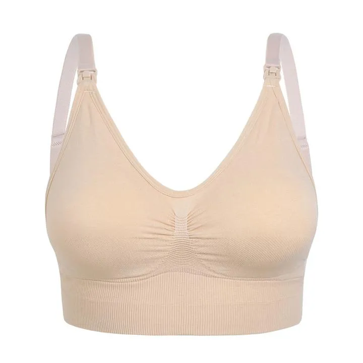 Voedingsbh Zonder Beugel Handsfree Kolven Zwangerschap Comfortabel Draagcomfort Zwart Huid Maten M L XL | Sansoti