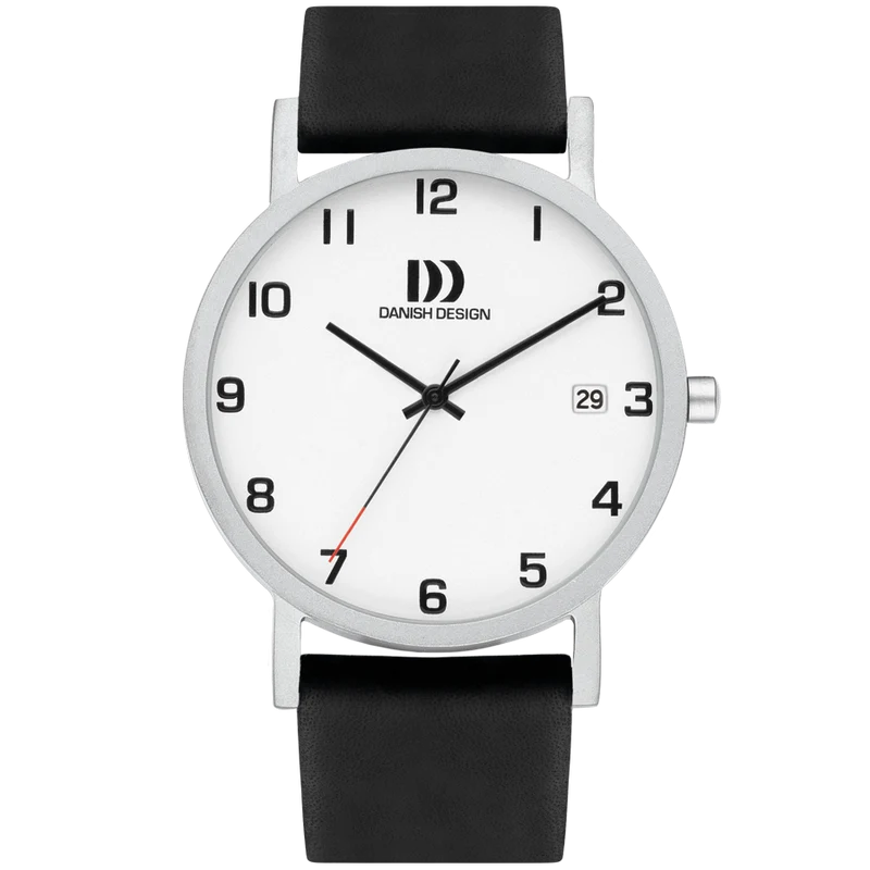 Danish Design Gløbe IQ82Q1273 Armbanduhr Silber • Titangehäuse • Mineralglas
