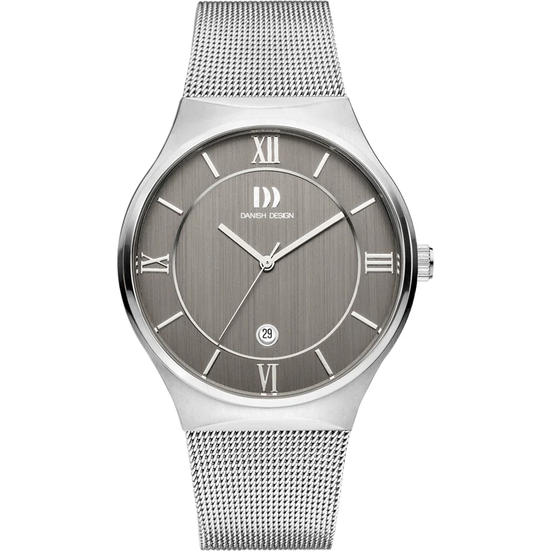 Danish Design Kalsoy IQ64Q1240 Armbanduhr Silber • Milanaise-Armband • Skandinavisches Design