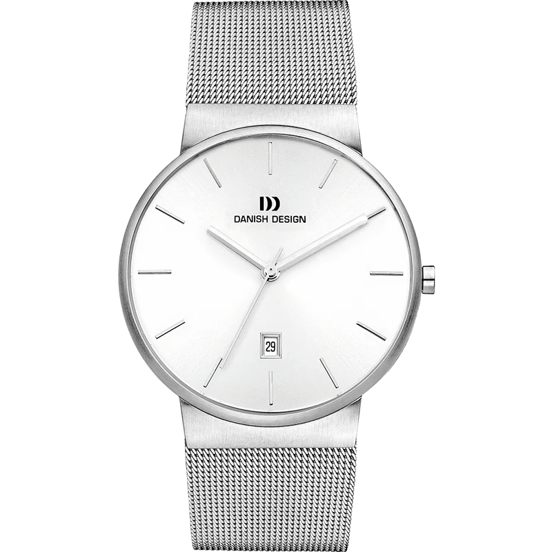 Danish Design Tåge IQ62Q971 Herrenuhr Silber • Mineralglas • Datumsanzeige