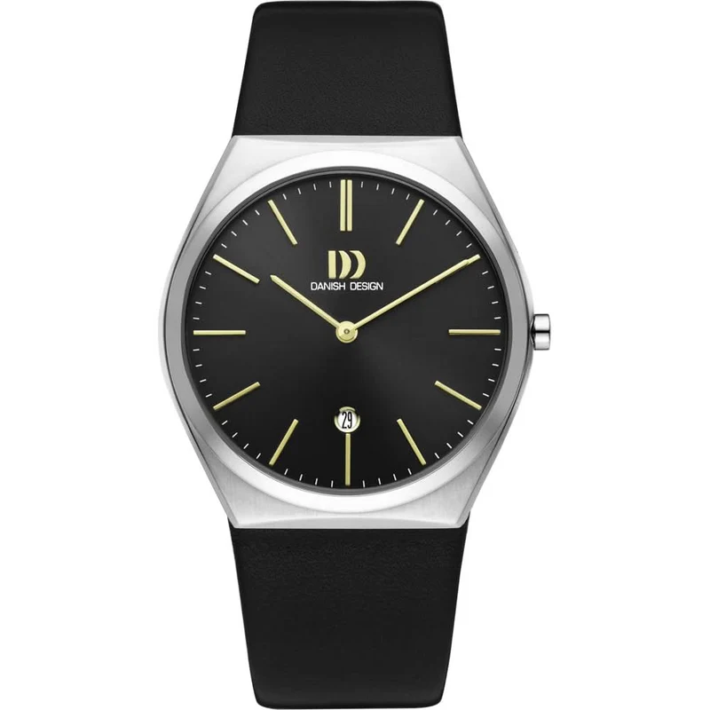 Danish Design Tidløs IQ33Q1236 Herren Armbanduhr Schwarz • Mineralglas • Chronograph-Zifferblatt