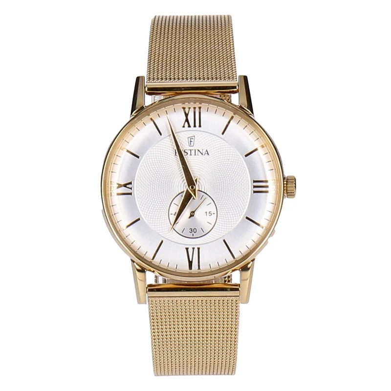 Festina Retro F20569/2 Armbanduhr goldfarben Herren