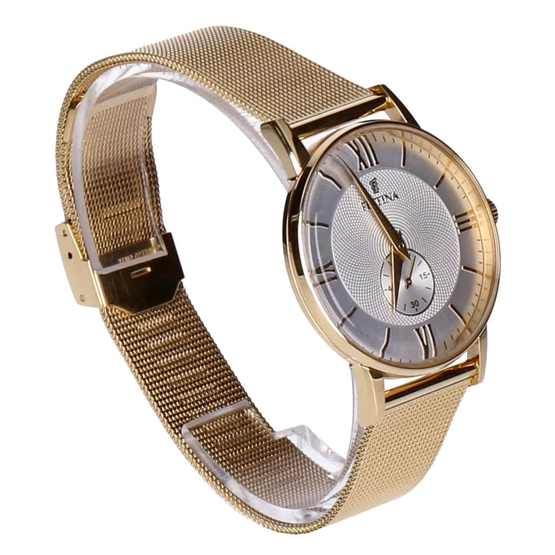 Festina Retro F20569/2 Armbanduhr goldfarben Herren